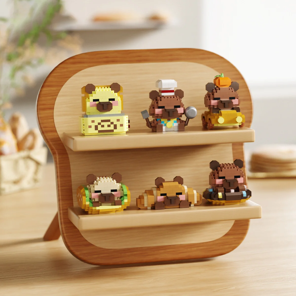 

Capybara Building Blocks Baking Toys Puzzle Assembly Cute Creative Ornament Preschool Learning Educational Toys Gifts For 3+Kids