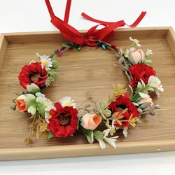 New Forest-style Floral Headband, Exquisite Flower Crown Hair Accessory for Outdoor Photography and Travel Portrait Photography