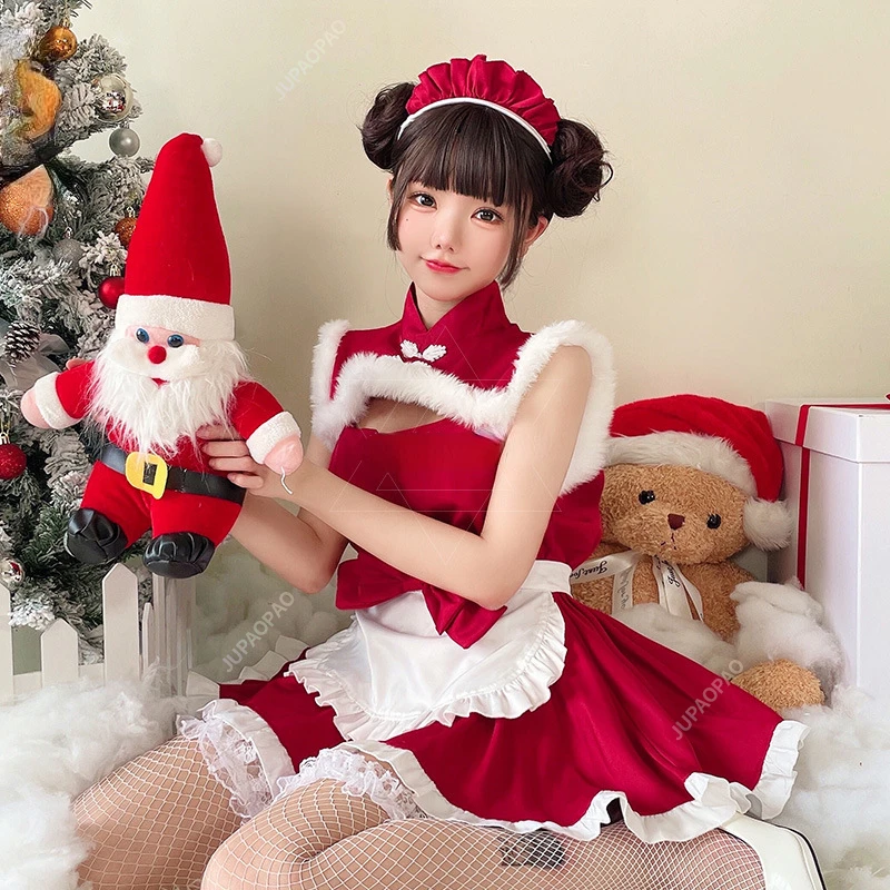 

New Women's Sexy Lingerie Clothing French Apron Maid Dress Cosplay Servant Lolita Hot Doll Dress Uniform Sexy Cosplay Clothing