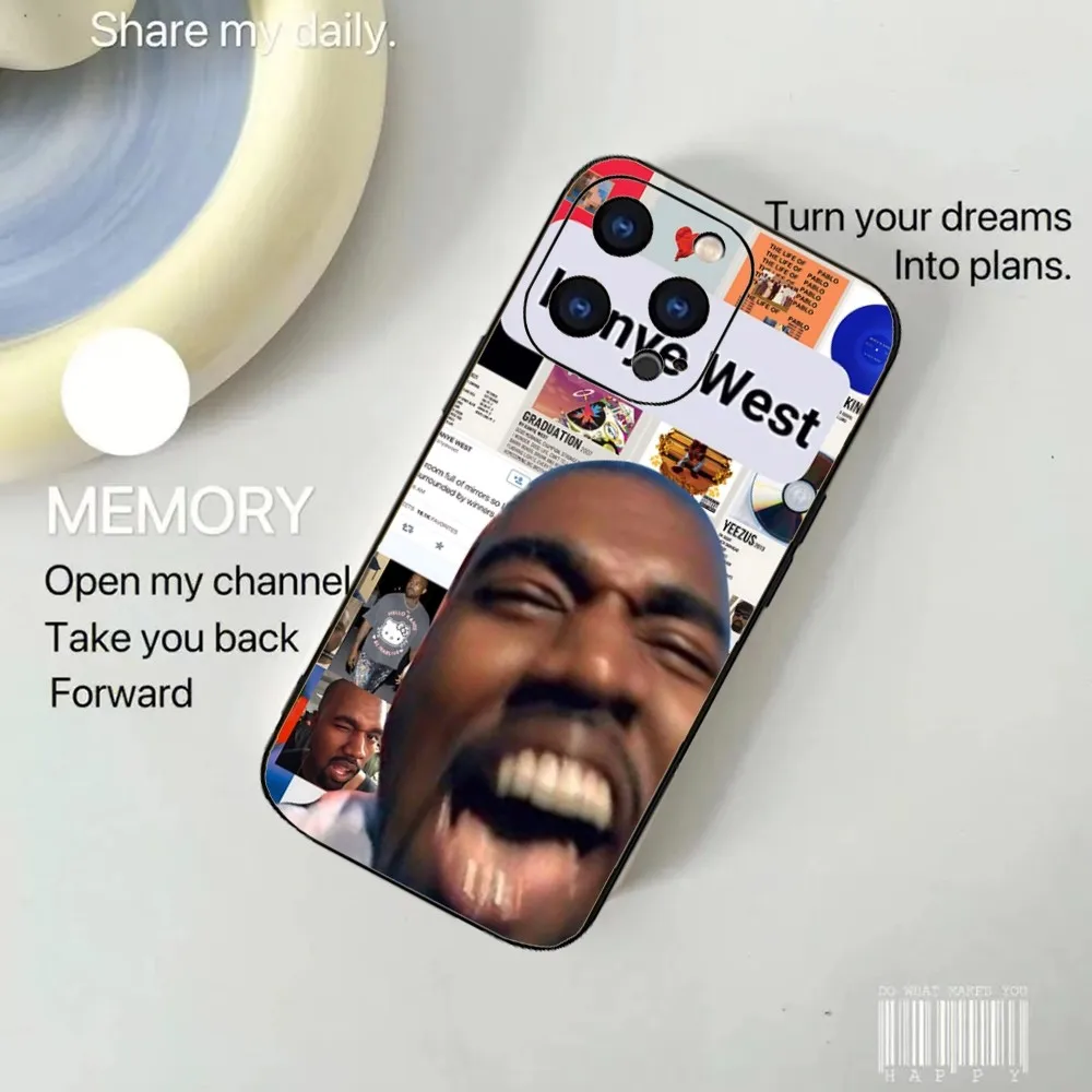 Funny Kanye West Ye Phone Case For Iphone 15 11 13 14 16 Pro Max 7 8 Plus X Xr Xs Max 12mini Black Shell Cover Case