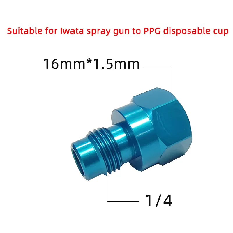 

Quick Connector Spray Gun Adapter Spray Gun PPG Cup Joints 16X1.5 For ANEST Iwata Spray Gun Disposable Measuring Cup