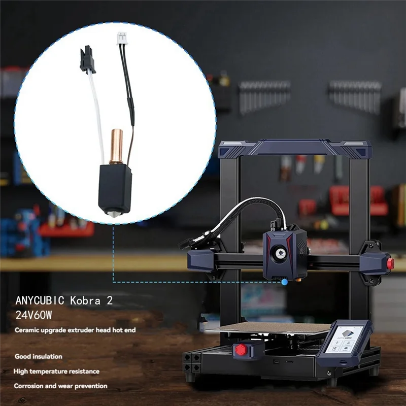 

Оптимальное обновление для комплекта Hotend Anycubic Kobra 2, картридж нагревателя термомиста 0,4 мм, горячий конец печати для Kobra 2 Plus/Neo/Kobra 2