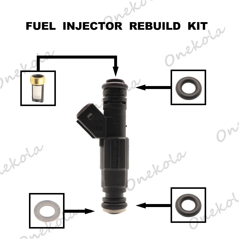 Fuel Injector repair kit Orings Filters for AUDI A4 B5 B6 1.8 TURBO TT QUATTRO VW GOLF Gen III Chevy GM 7.4 454cid OE 0280155884