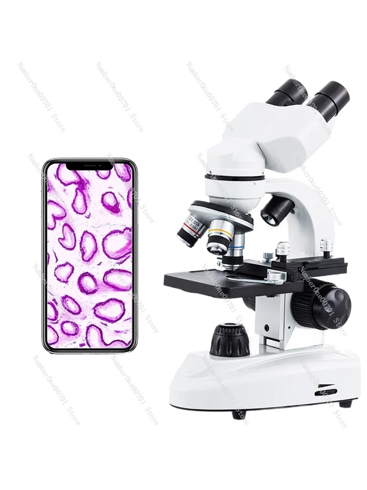 

Binocular Biological Microscope for Children Science for Middle School Students Professional-Grade Optical Portable Bacteria