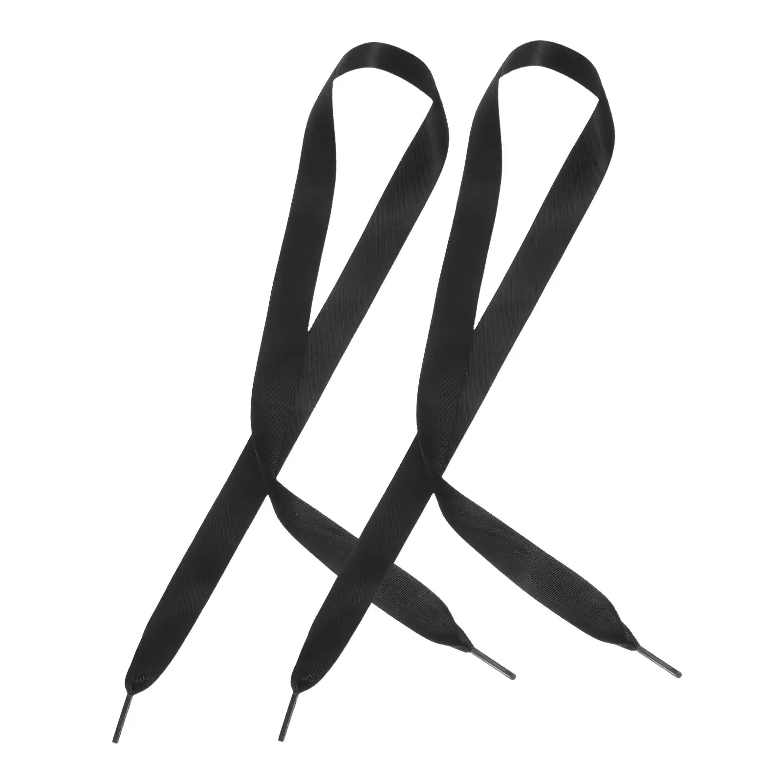 Shoe Laces Shoelace Ribbon Ribbin Shoelaces Shoeslaces for Women Glossy Black Women's