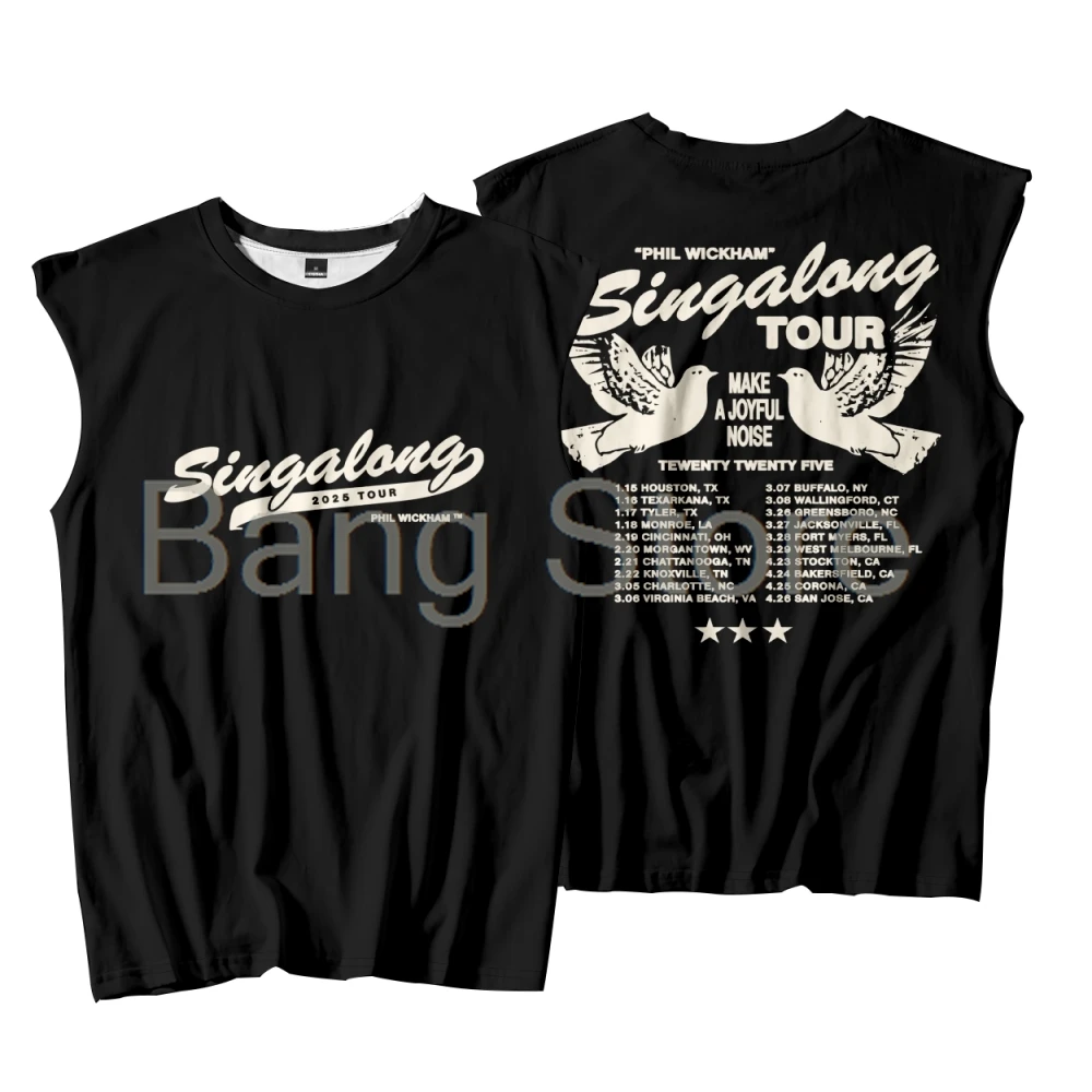 Phil Wickham Singalong Tour 2025 Tank Top Unisex Crewneck Vest Fashion Sleeveless Tee