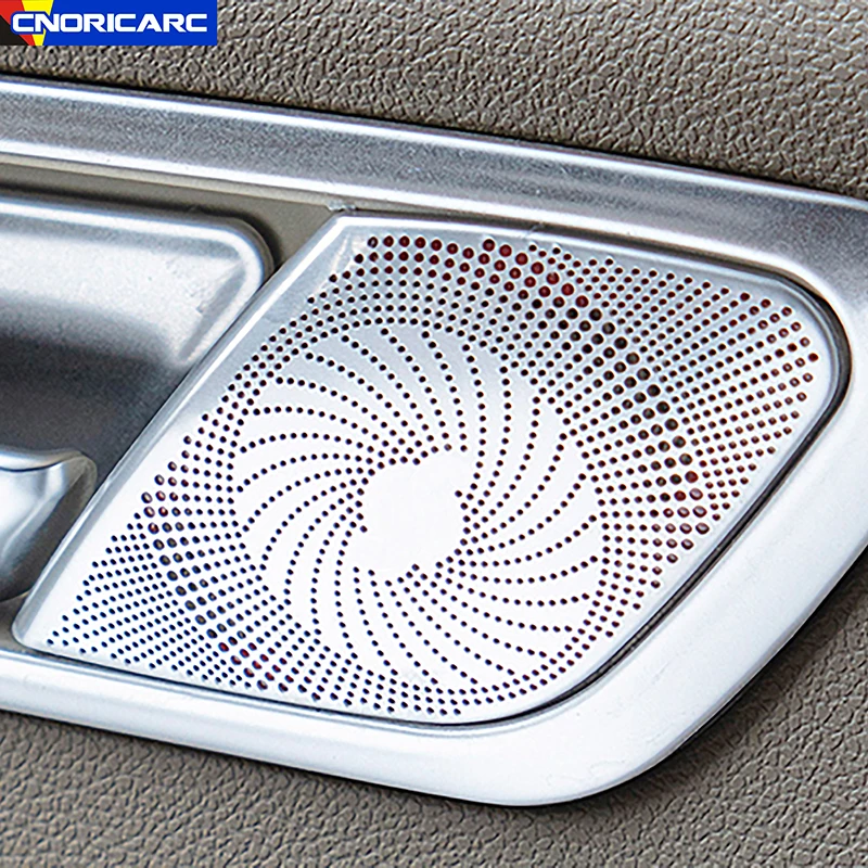 Accessori per auto per Mercedes Benz classe R W251 2009-2017 ciotola per porta altoparlante Audio Decor Cover adesivo per altoparlante in acciaio