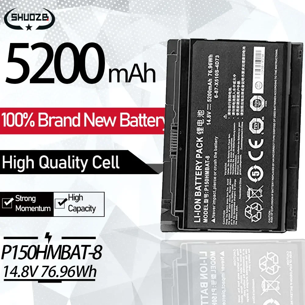 

New P150HMBAT-8 6-87-X710S-4J71 Battery For Clevo P150EM P150HM P150SM P151HM1 P151EM1 P170HM P170EM P170SM-A P151SM P170HMx