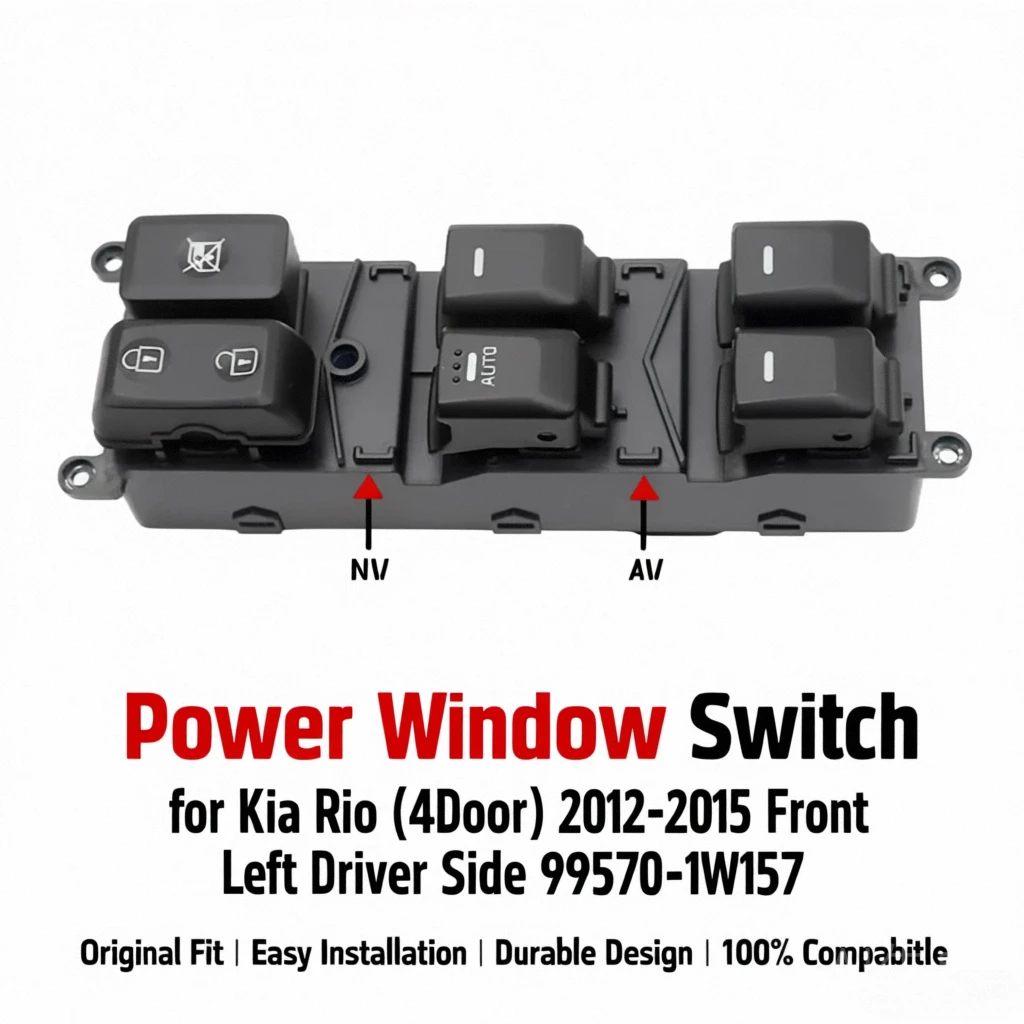 

Переключатель стеклоподъемника для Kia Rio (4Door) 2012-2015 гг., передняя левая сторона водителя 93570-1W155