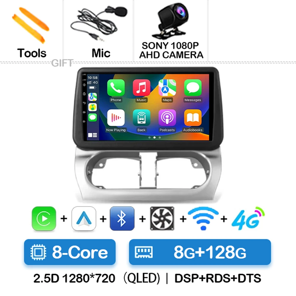 Android 15 Autoradio Voor Opel Combo Corsa Tigra 2001-2009 2010 2011 Carplay Auto GPS Navigatie Multimedia Stereo video Speler