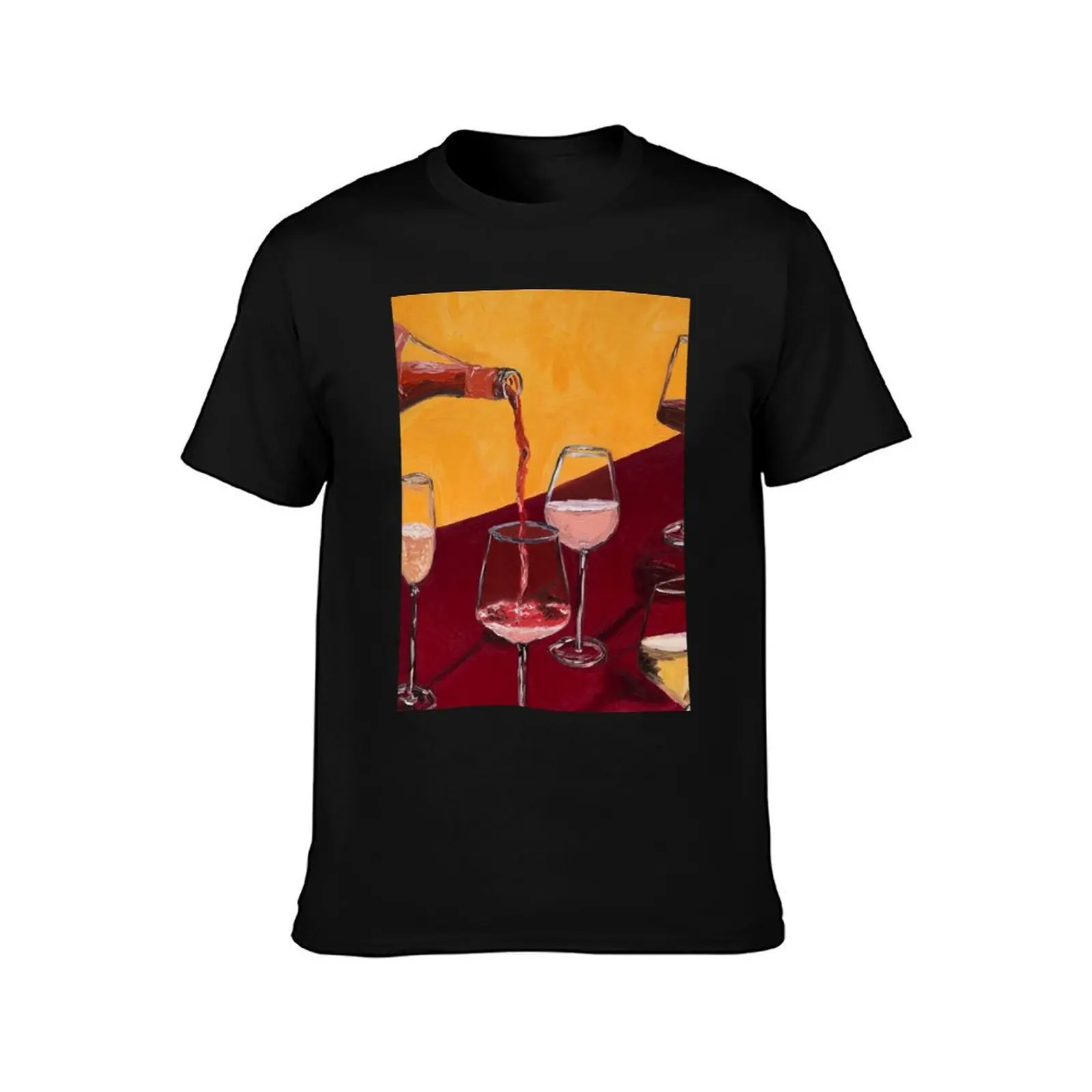 wine, red wine, alcohol, vintage, drinking, bar, wine lover, red, wine art, kitchen T-Shirt