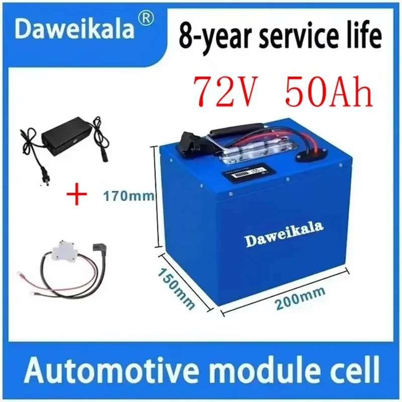 Daweikala， New electric vehicle lithium battery 72V48V60V with super large capacity 50Ah for sale with charger