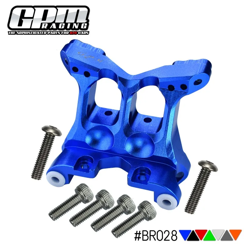 GPM-voorste schokdemperbevestiging van aluminiumlegering voor LOS231007 LOSI 1/10 Baja Rey 1.0 DESERT TRUCK - LOS03008.