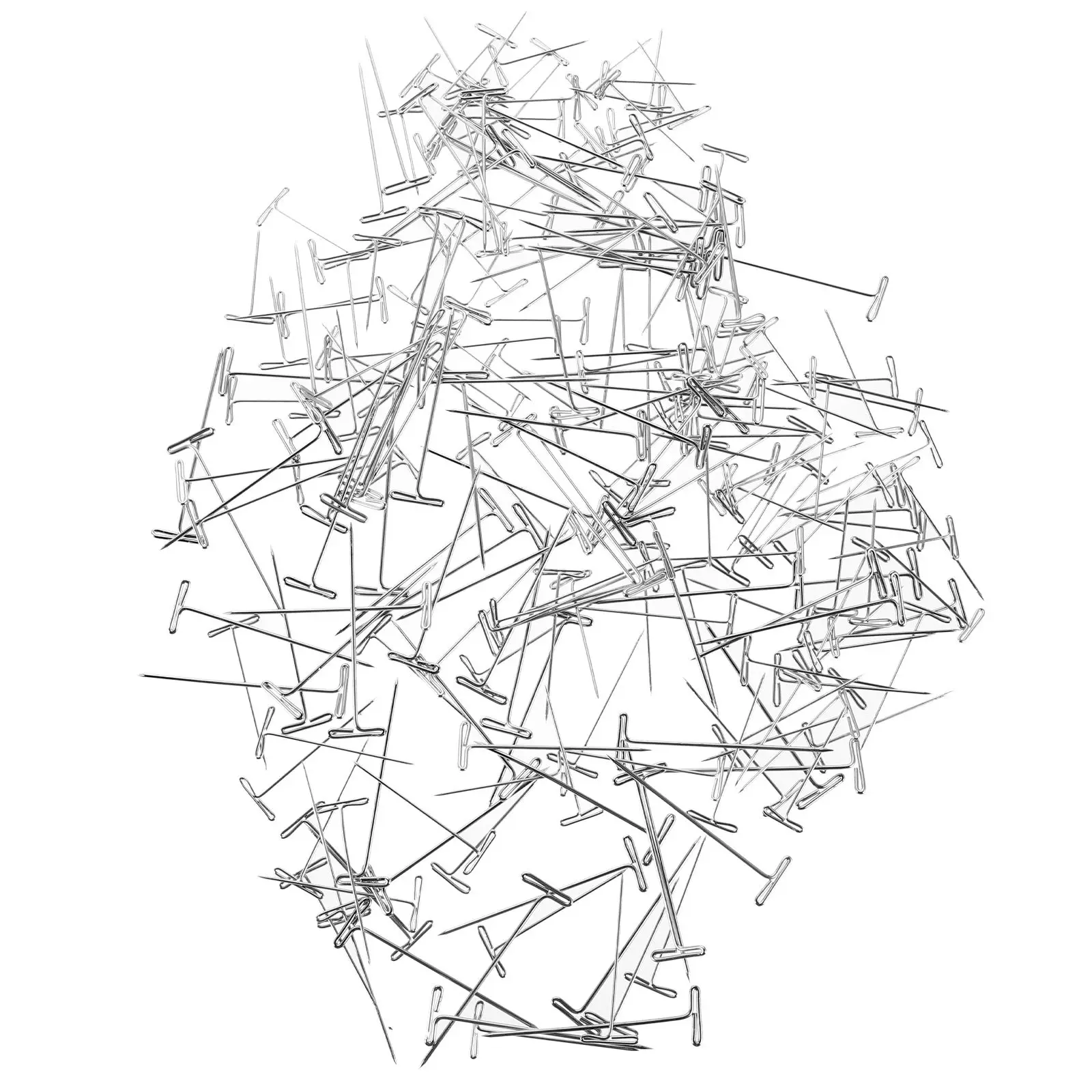 

250 шт., универсальные позиционирующие иглы, Т-образные заколки, зажимы из нержавеющей стали для женщин, наращивание волос, аксессуары для блокировки шитья