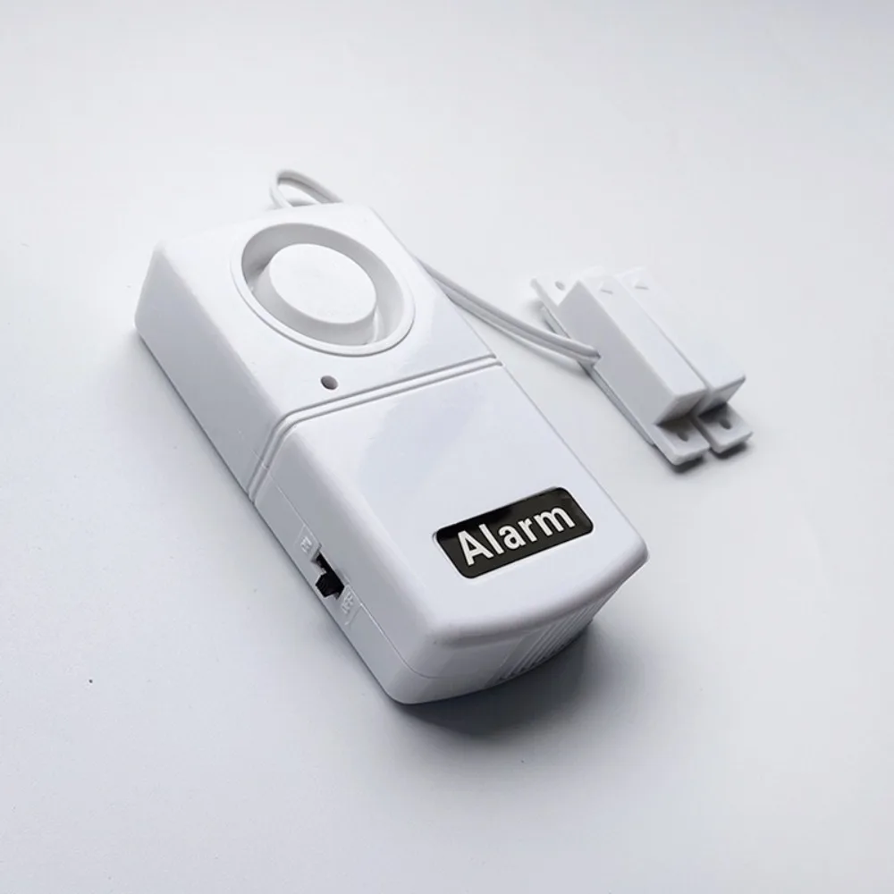 Magnetic Sensor Burglar Alarm Battery Powered High Decibel Detector Door Magnetic System Plastic Wireless Window Sensor