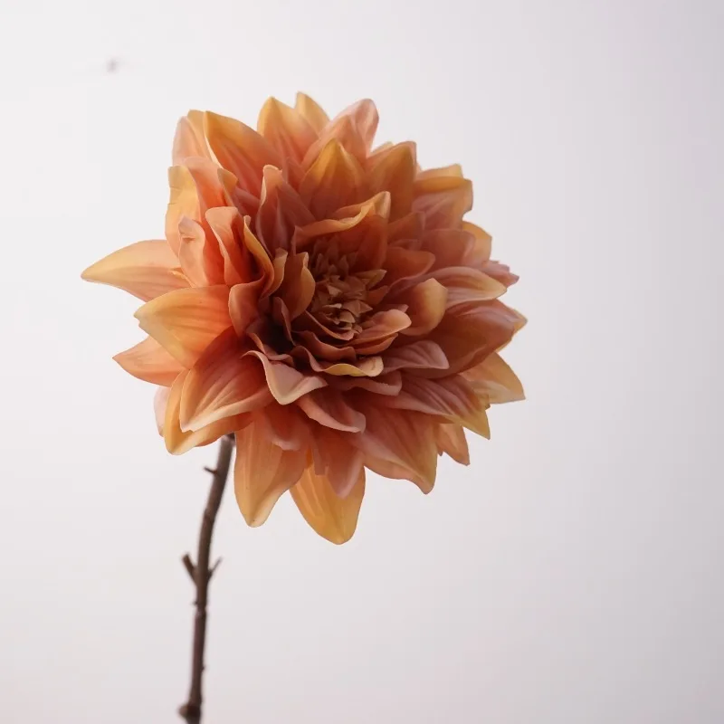4 Stück hochwertige feuchtigkeitsspendende Dahlien, künstliche Blumen mit echtem Touch, Heimdekoration, Kunstblumen, Dahlien, Hochzeitsdekoration, Partytischdekoration, Flores – Detail 9