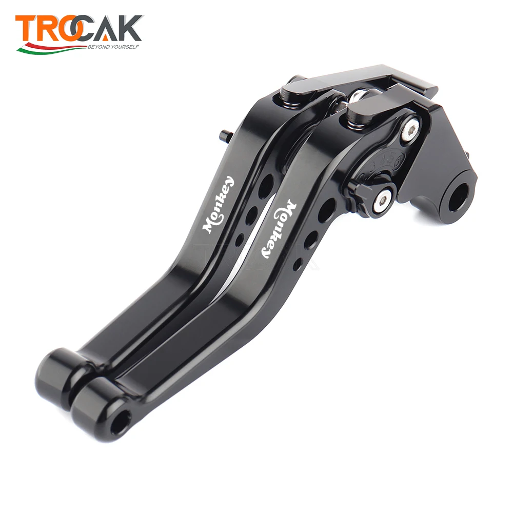 Para honda macaco z125 z 125 2019 2020 2021 2022 acessórios da motocicleta cnc curto guiador alavancas de freio embreagem ajustável