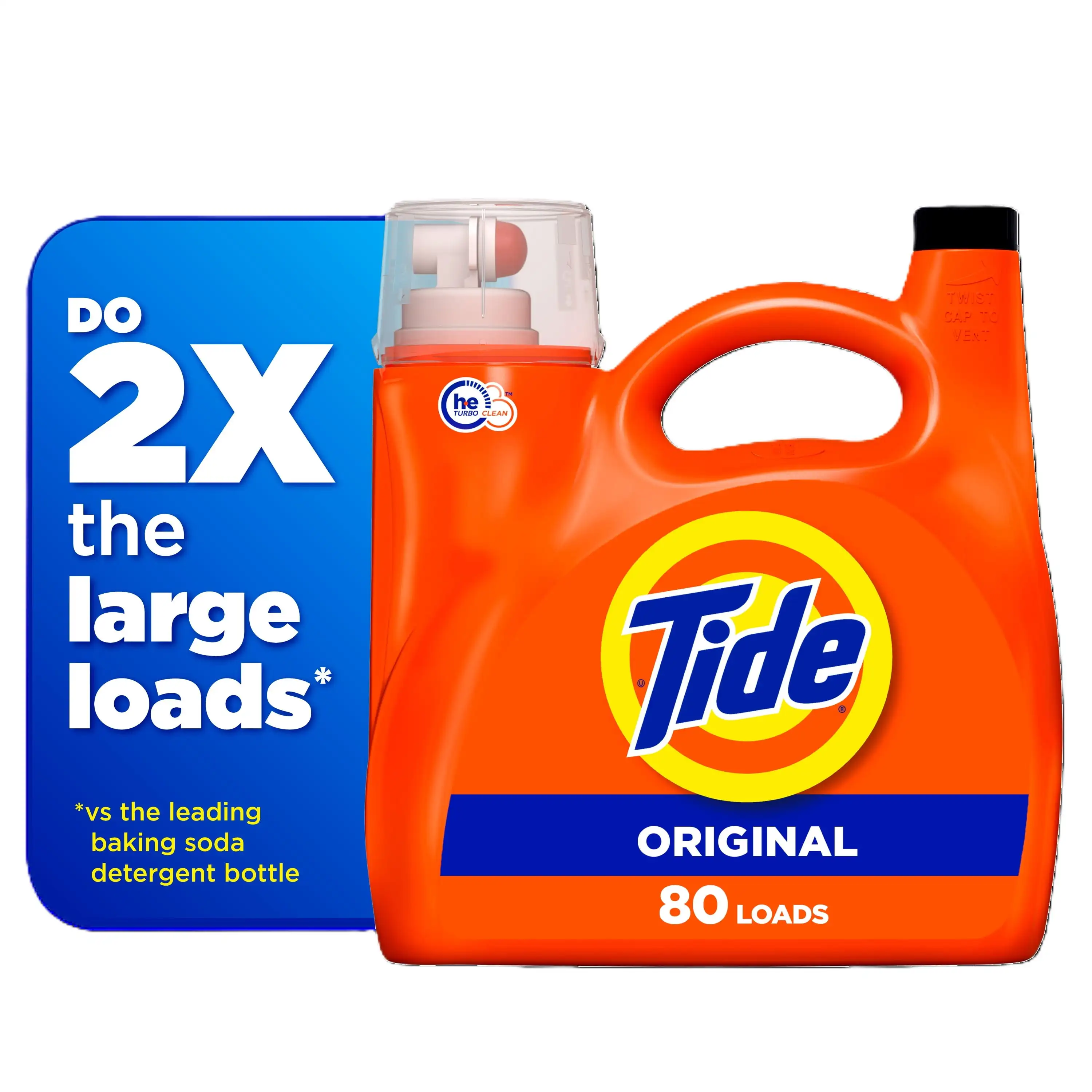 

Liquid Laundry Detergent, Original, 80 Loads, 105 fl oz, HE Compatible Effective clothes decontamination to keep fresh