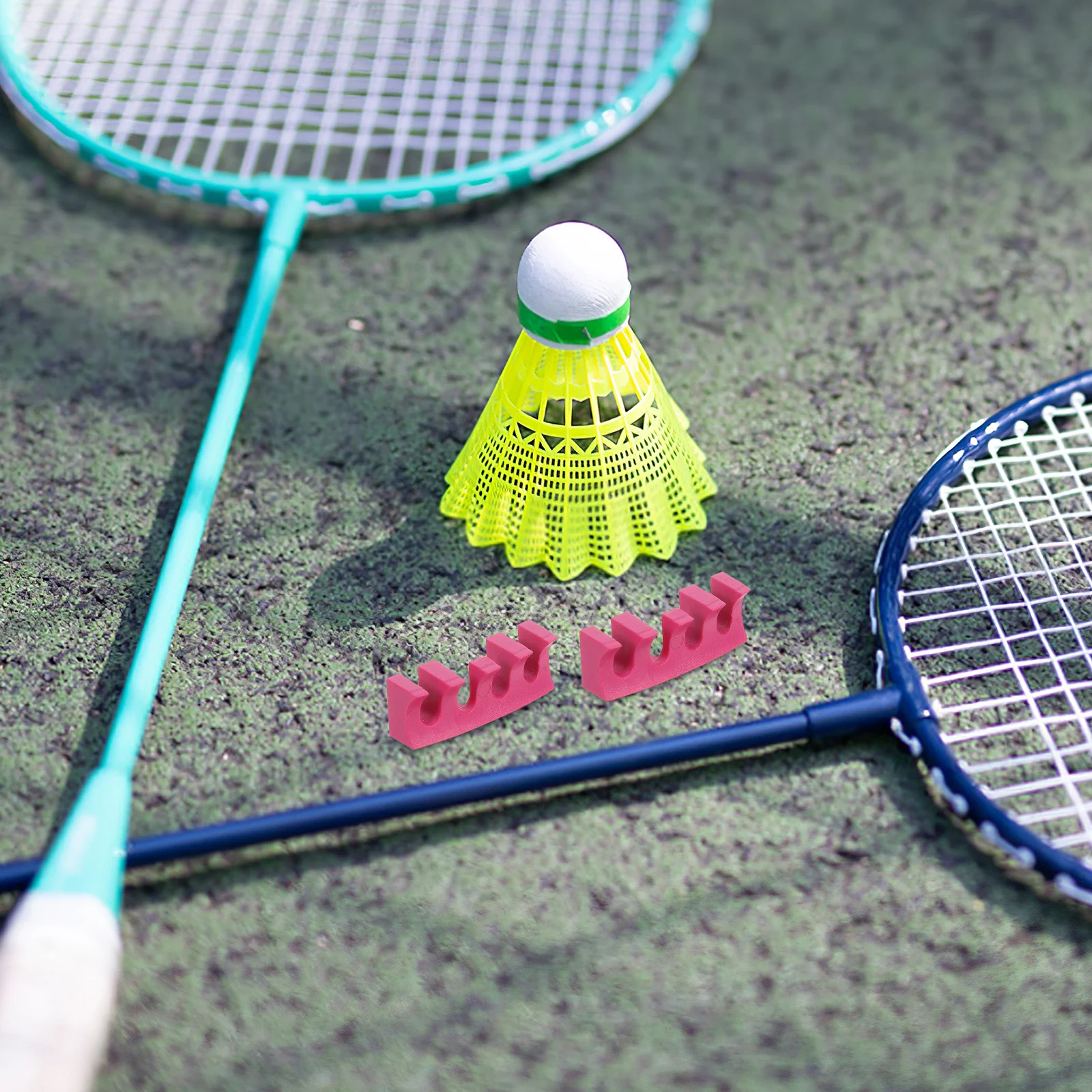 2 pcs Badminton Racket Stringing Load Spreader High Pounds Pressure Reducer Protection For Frame Durable Tension Tool Embedded