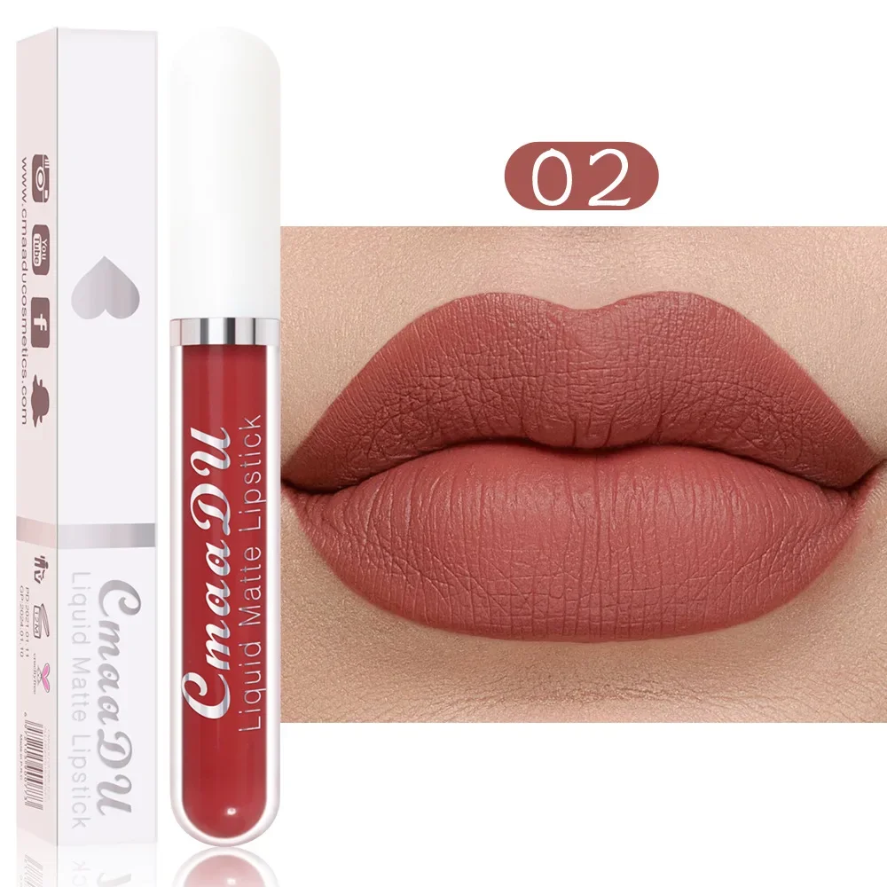 8 Kleur Vloeibare Lippenbalsem Lipgloss Make-Up Matte Hydraterende Nude Pigment Make-Up Op Lange Termijn Waterdicht Fluwelen Lip Make-Up