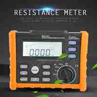 PEAKMETER MS2302 Digital Earth Resistance Tester 0 ~4K Ohm 100 Groups Data Logging Resistance Tester Earth Resistance Tester