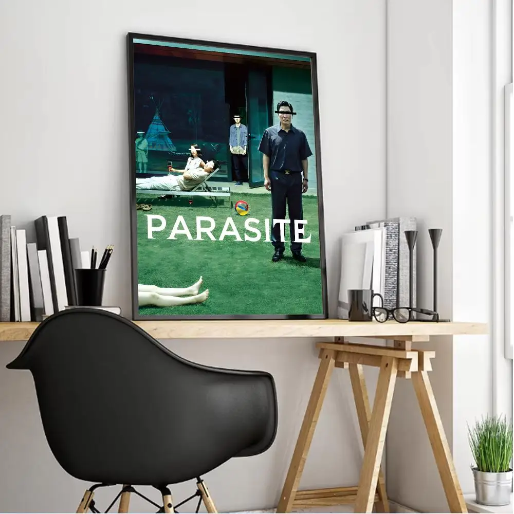 Thriller Movie P-parasite Poster Contemporary Wall Art Decor Collection for Modern Home Interior Design