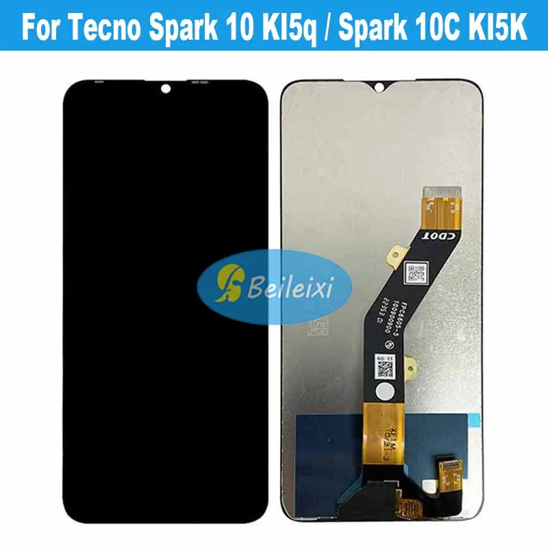 For Tecno Spark 10 KI5q LCD Display Touch Screen Digitizer Assembly For Tecno Spark 10C KI5k