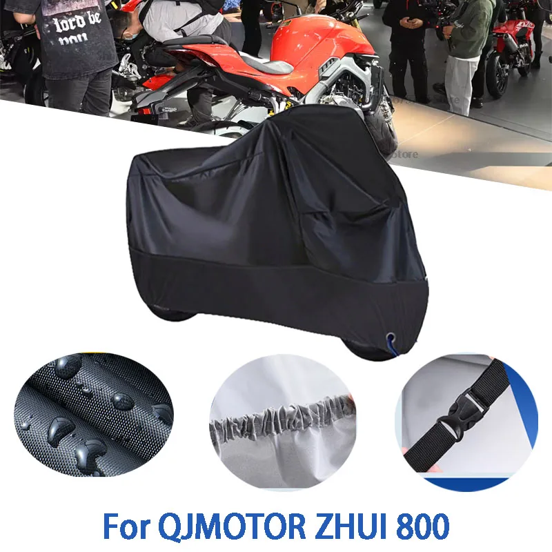 

Motorcycle Full Covers For QJMOTOR ZHUI 800 Car Outdoors Sun Protection Dust No Ear Thickened Oxford Clothcover Accessories