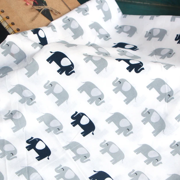 Black accessories 90*110cm Christmas Polyester Cotton Fabric DIY Bedding Sewing Cloth Home Decoration