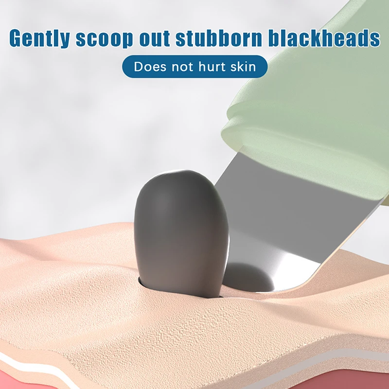Outil d'élimination des points noirs du visage, grattoir léger et fin pour le nettoyage en profondeur, spatule du visage, nettoyeur de points blancs du nez, soins de la peau, beauté
