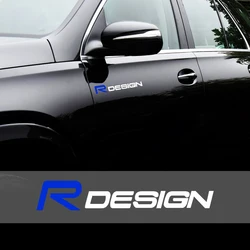 2pcs Car Emblem Sticker Auto Body Windown Door Decor Decal Accessories For Volvo RDESIGN XC90 XC40 XC70 XC80 S60 S80 S90 V40 V60