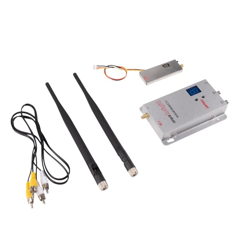 ABUM-For FPV For FPV Long Range RC Drone 1.5G 2W VTX+ 1.5G VRX Kit 2000Mw 12CH Video Transmitter Receiver