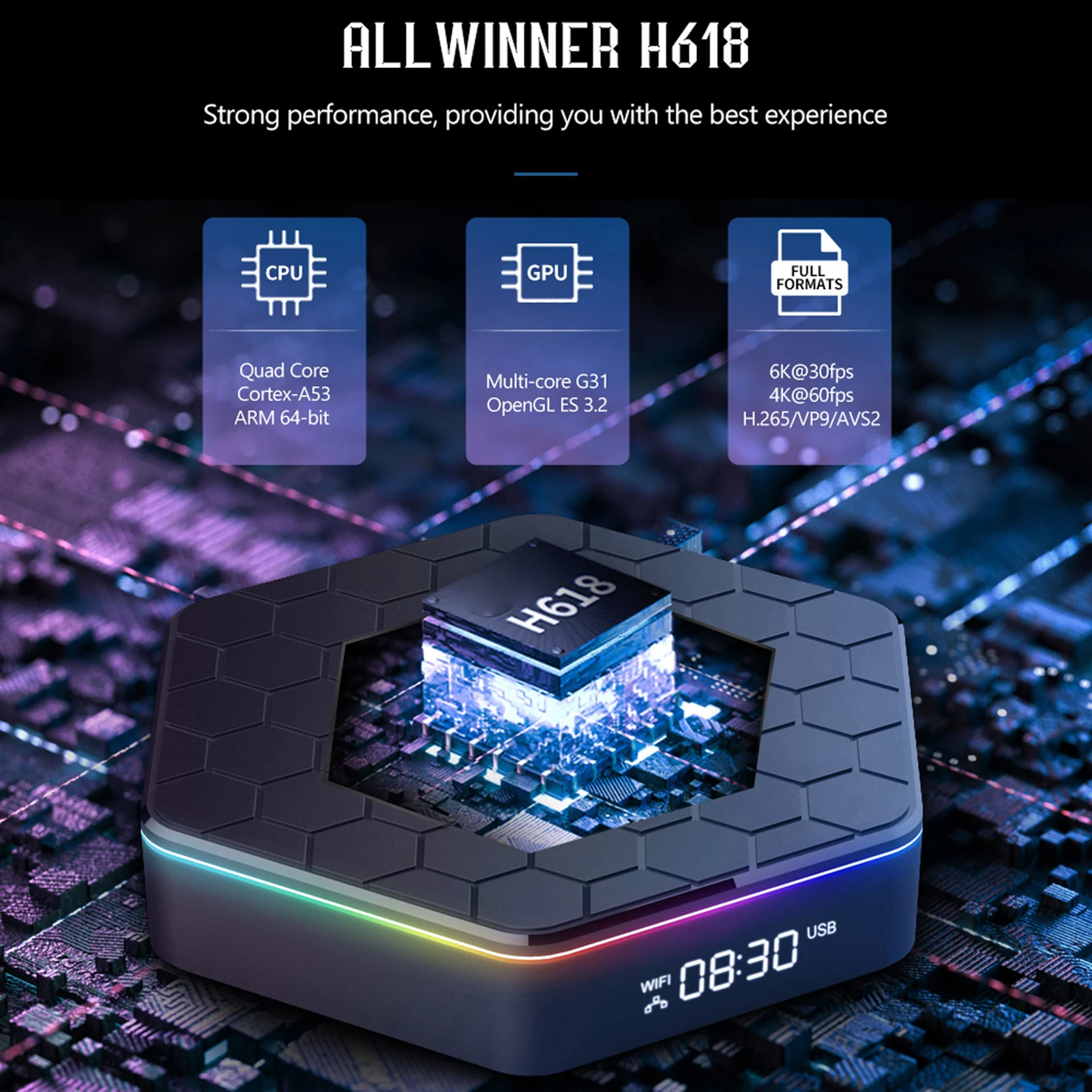 

ТВ-приставка T95Z Plus на Android 12.0, Allwinner H618, четырехъядерный процессор, медиаплеер 4K, декодирование 6K, H.265, VP9, двухдиапазонный Wi-Fi 6, BT5.0, цифровая приставка