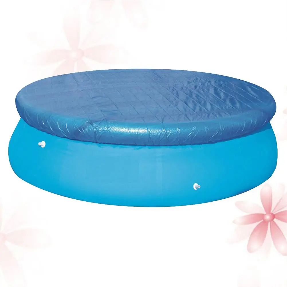 Swimming Pool Dust Cover 183cm Round Inflatable Pools Solar Blanket Dustproof Cover Summer Child Bath Facility