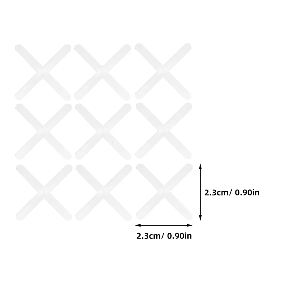 Espaciador de azulejos de cerámica de 1000 piezas, espaciador de posicionamiento en forma de cruz para baldosas de suelo