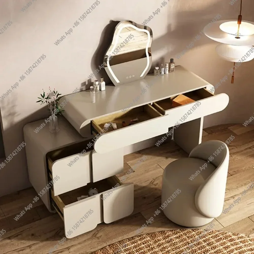 

S Replica Mirror Vanity Table Aesthetic Living Room Dresser Space Saving Beauty Aesthetic Service Comoda Pra Quarto Home Furnitu