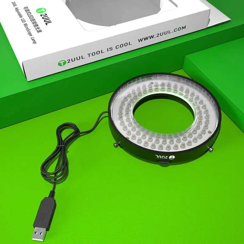 2UUL MS98 Adjustable LED Lamp for Microscope for Mobile Phone Repair High Brightness Illuminator Light Tool