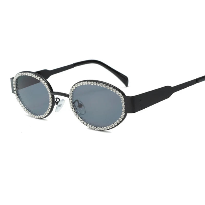 AliExpress DUHE Fashionable Oval Small Frame Sunglasses For Women Metal Frame Party Diamond Sunglasses Outdoor Sports Cycling Sunglasses UV400.