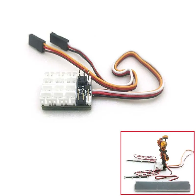 

Accessories LED Light Controller Lights System Spare Parts for 1/14 RC Tractor Car Dumper Truck DIY Toys Models TH23019