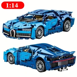 Bluce Sports Car MOC Building Blocks Kit, 1:14 Scale Sports Car Model  Bricks Toys for Boys Children Gifts