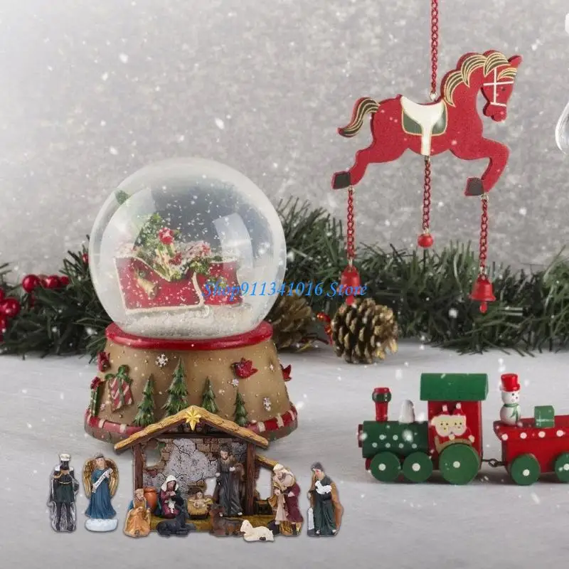  Baby Jesuses Holy Family Statue Miniature Christmas Nativity Scene Sculpture