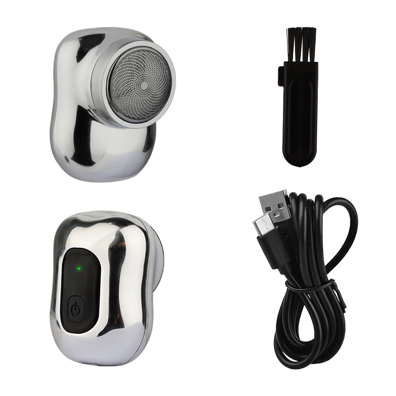 

New Mini Portable Electric Usb Rechargeable Shaver Mens Razor Portable Waterproof Razor Travel Goods Waterproof Onboard