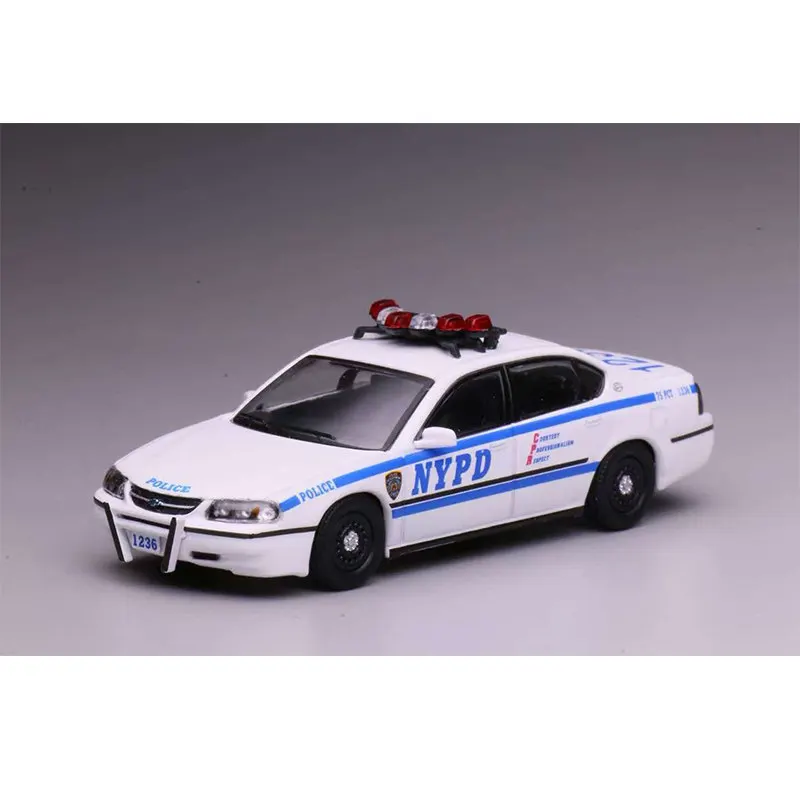 596 1/64 Chevrolet Impala - Der Prototyp des amerikanischen Polizeiautos der NYPD aus Legierungsdruckgussmetall, Spielzeug für Kinder und Jungen – Detail 12