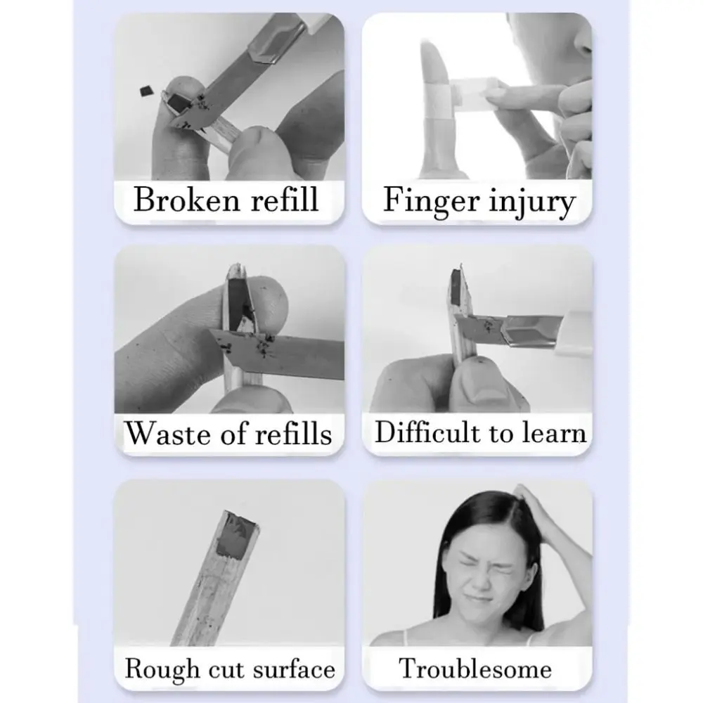 PP Wenkbrauwpotlood Slijpen Tool Eendenbek-vorm Grijs Wenkbrauwpotlood Shaper Cosmetische Potlood Slijpen Tool Makeup Tools