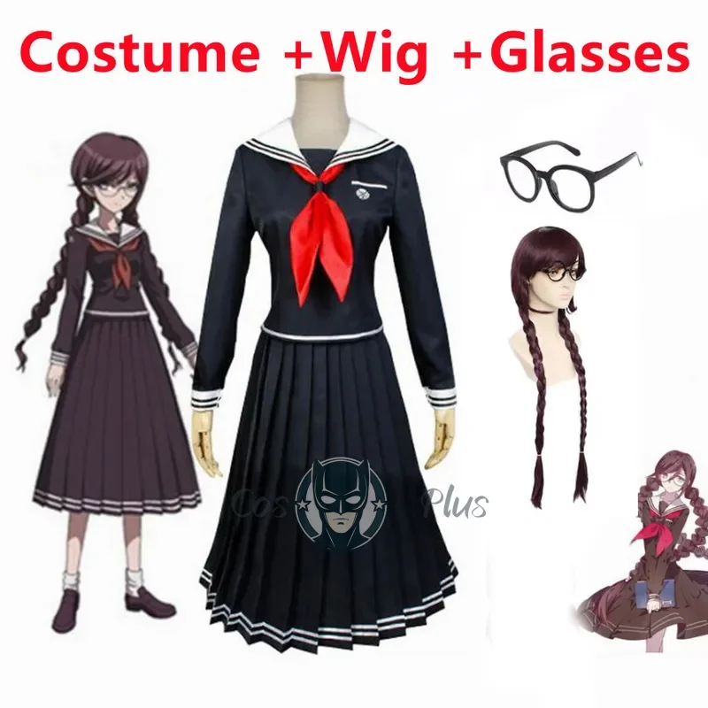 أزياء DokiDoki-R Game Danganronpa التأثيرية Fukawa Toko أزياء النساء للهالوين الأزرق Danganronpa: أزياء الخراب السعيدة التأثيرية #1