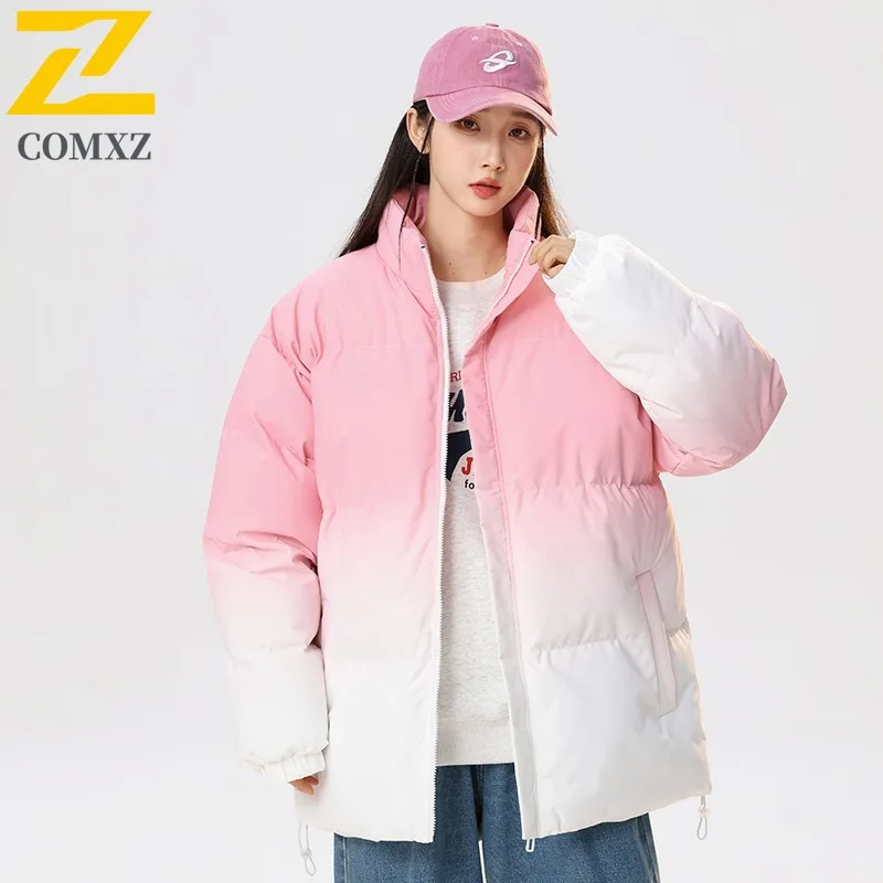 COMXZ 2025, мужская корейская утолщенная зимняя куртка с хлопковой подкладкой, теплая тактическая водонепроницаемая ветрозащитная спортивная куртка на открытом воздухе