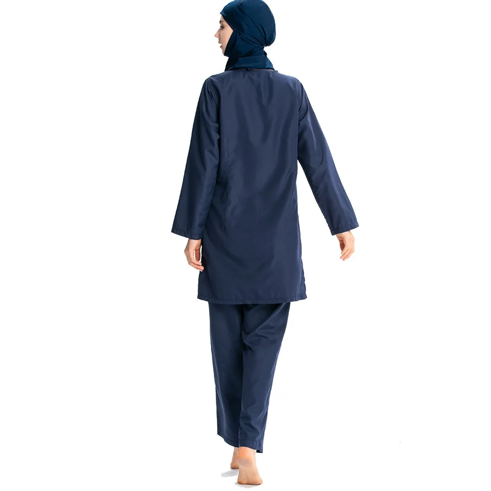 3 Pieces Burkini Muslim Swimwear 2023 Swimming Suit Women Modest Swimsuit Islamic Clothing Sets Fashion Abaya Long Dress Large