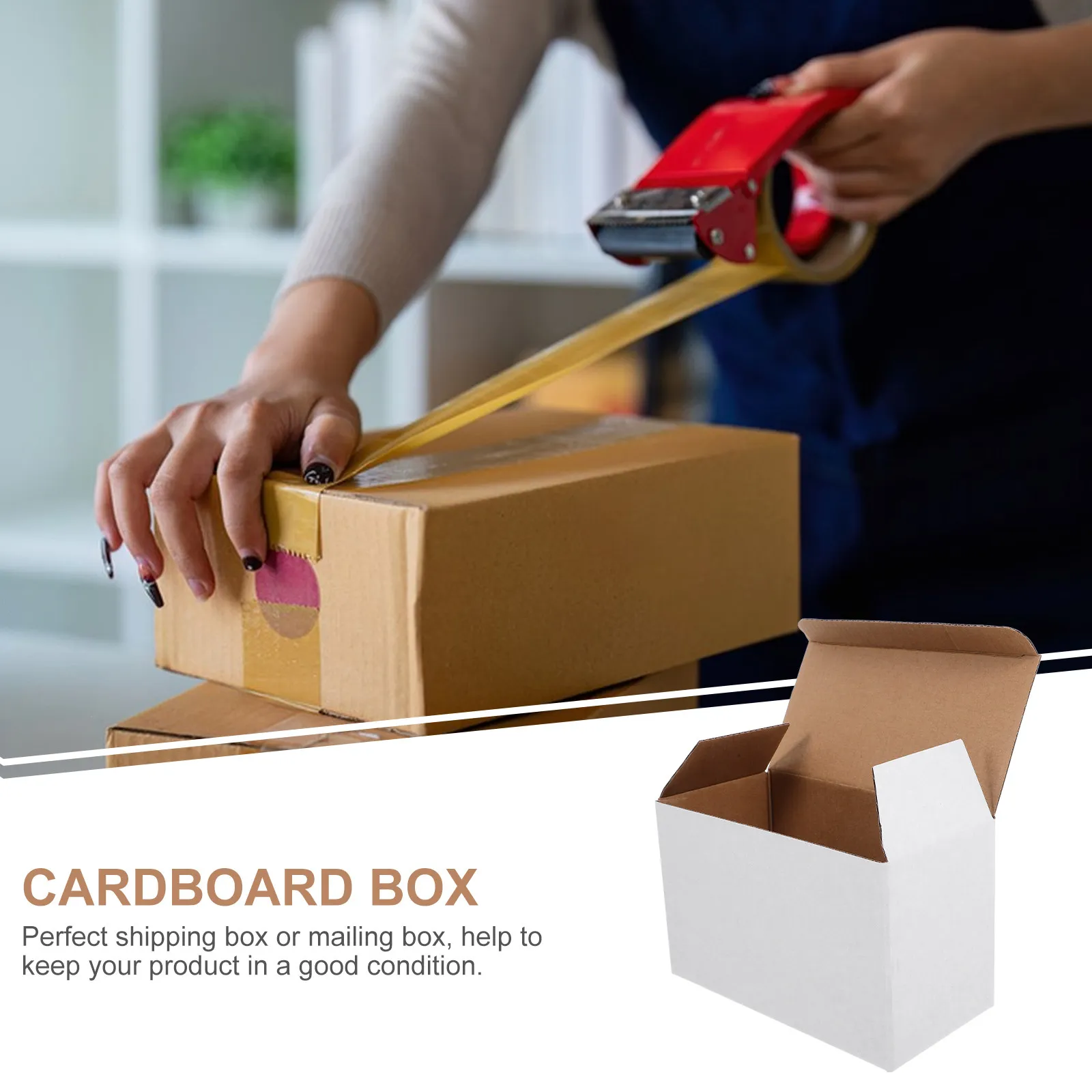10Pcs Heavy Duty Corrugated Packing Boxes No Tape Quick Assembly Multi Grid Shipping for Wine Dishes
