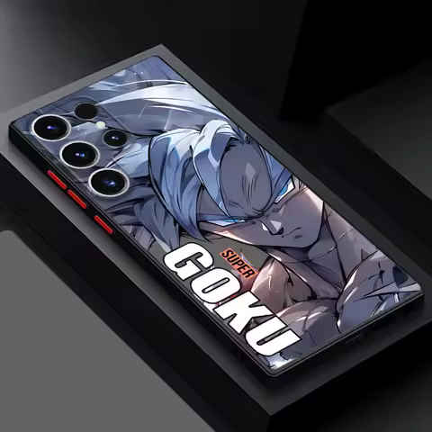 Black Edge Shell Phone Case for Samsung Galaxy S9 Plus S21 5G S25 Ultra S24 Ultra S23 S20 FE S10+ S22 Plus S21 DragonS BallS