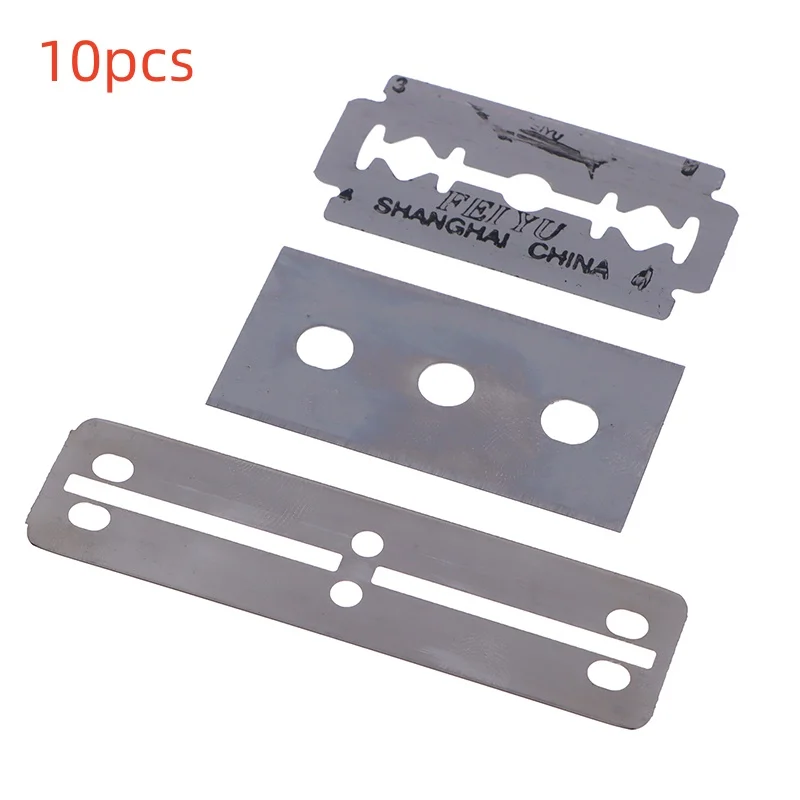 Аквариумный скребок для удаления водорослей, металлические сменные лезвия, удаление водорослей, аквариум, водные растения, инструменты для чистки травы